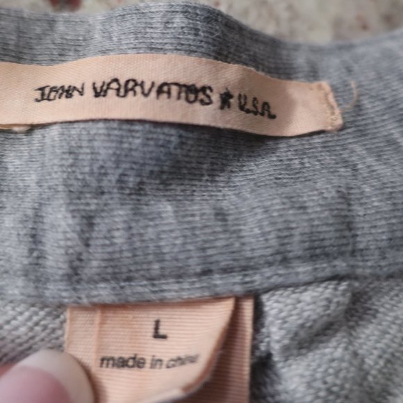Mens John Varvatos Gray Cotton Blend Flat Front Shorts L * - Picture 7 of 7